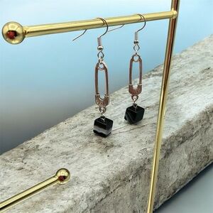 Onyx Chic Emo Earrings